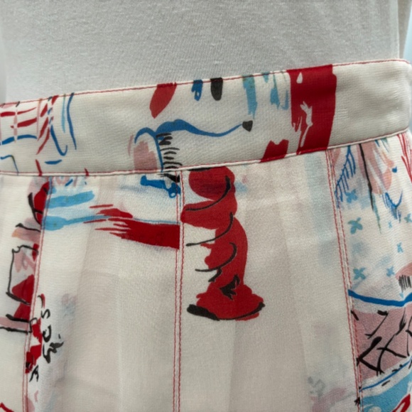 Anna Sui Vintage silk pleated skirt - Picture 3 of 5